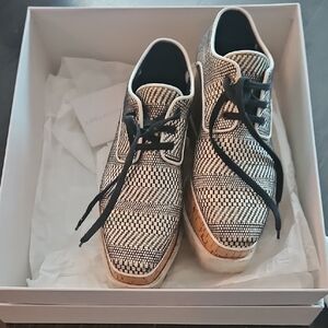 Stella McCartney Black and White Platform Shoes